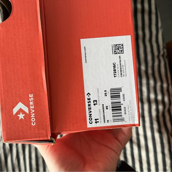 AVAILABLE - BNIB Converse Chuck 70s - Washed Gray/Black - Picture 7 of 7